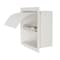 Alfi Brand ALFI brand ABTPC77-W White Matte Stainless Steel Recessed Toilet Paper Holder with Cover ABTPC77-W - alternate 7